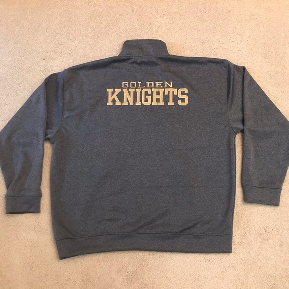 Majestic NHL Vegas Golden Knights Hockey Sweatshirt Sweater Mens 2XL Quarter Zip - Picture 3 of 9
